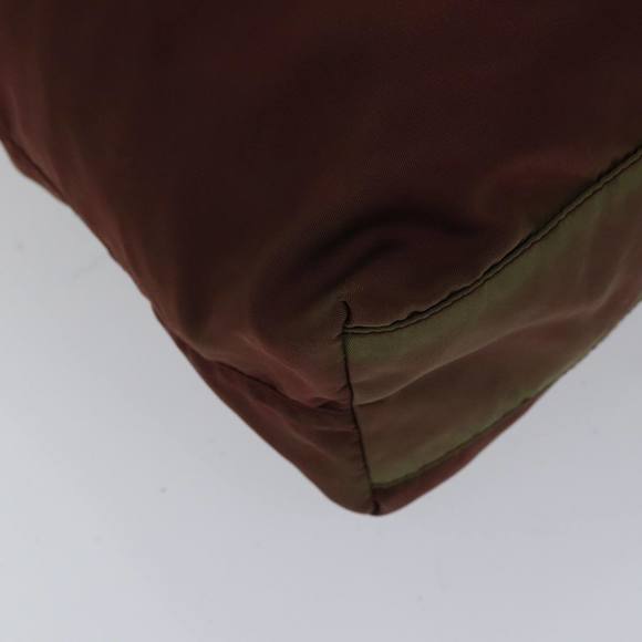 PRADA robot Hand Bag Nylon Brown Auth bs17789 - Picture 13 of 16